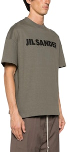 吉尔桑德绿色字母印花短袖圆领T恤 J21GC0001J20215312 Details for 吉尔桑德绿色字母印花短袖圆领T恤 J21GC0001J20215312