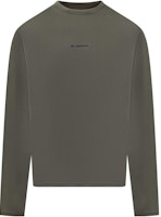 Jil Sander Grey Crewneck Long Sleeve T-Shirt with Letter Print. J47GC0022J20033312 Jil Sander Grey Crewneck Long Sleeve T-Shirt with Letter Print. J47GC0022J20033312