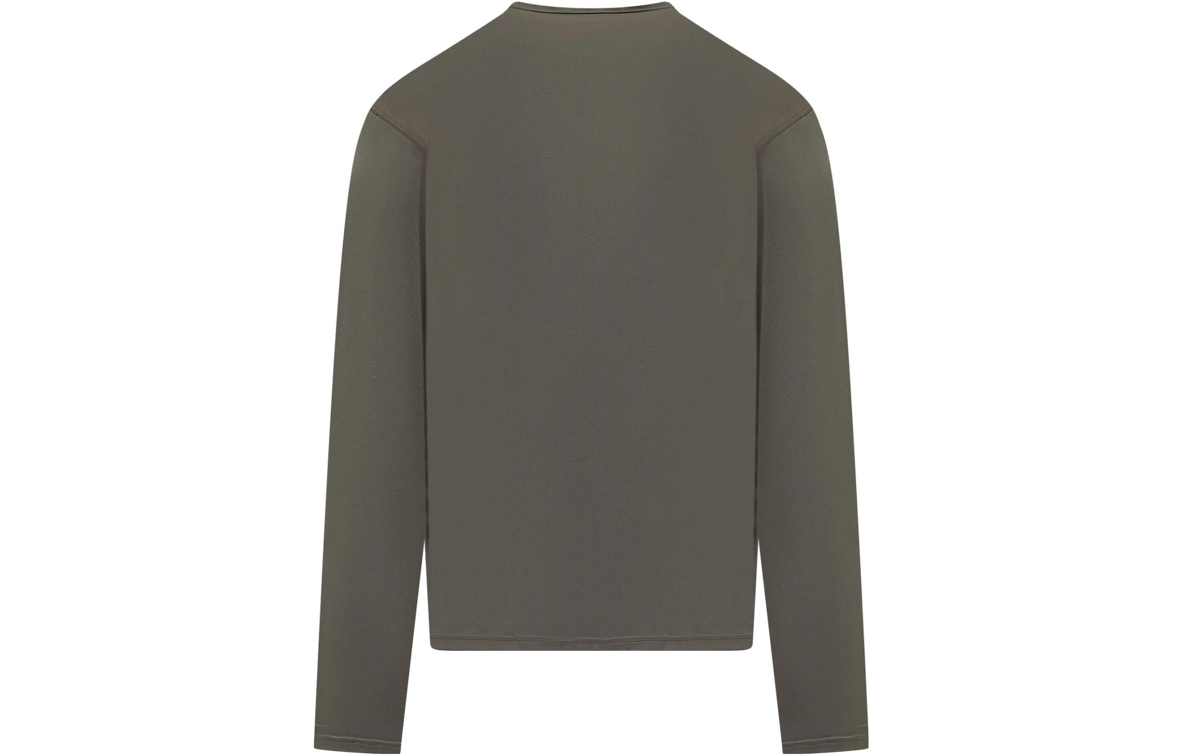 Lookbook Jil Sander 灰色字母印花長袖圓領T恤 J47GC0022J20033312