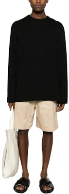 Jil Sander Loose Fit Black Long Sleeve Crewneck T-Shirt J22GC0167-J20017-001 Lookbook Jil Sander Loose Fit Black Long Sleeve Crewneck T-Shirt J22GC0167-J20017-001