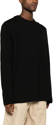 Jil Sander Loose Fit Black Long Sleeve Crewneck T-Shirt J22GC0167-J20017-001 Purchase Jil Sander Loose Fit Black Long Sleeve Crewneck T-Shirt J22GC0167-J20017-001