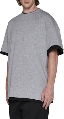 ジル・サンダー ルーズフィット クルーネック 無地 Tシャツ - グレー J61GC0002JTN233046 Details for ジル・サンダー ルーズフィット クルーネック 無地 Tシャツ - グレー J61GC0002JTN233046