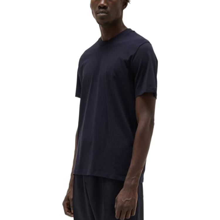 Purchase 吉尔·桑德 纯色极简海军蓝圆领休闲T恤 J21GC0004J45084-406