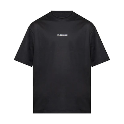 Jil Sander Solid Black Crewneck Short Sleeve T-Shirt J47GC0023J20033001