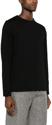 Jil Sander Solid Color Crewneck Long-Sleeve T-Shirt Black J47GC0004J45049-BLACK Purchase Jil Sander Solid Color Crewneck Long-Sleeve T-Shirt Black J47GC0004J45049-BLACK