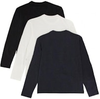 JIL SANDER 素色圓領長袖T恤三件組. J47GC0002JTN254000 Lookbook JIL SANDER 素色圓領長袖T恤三件組. J47GC0002JTN254000