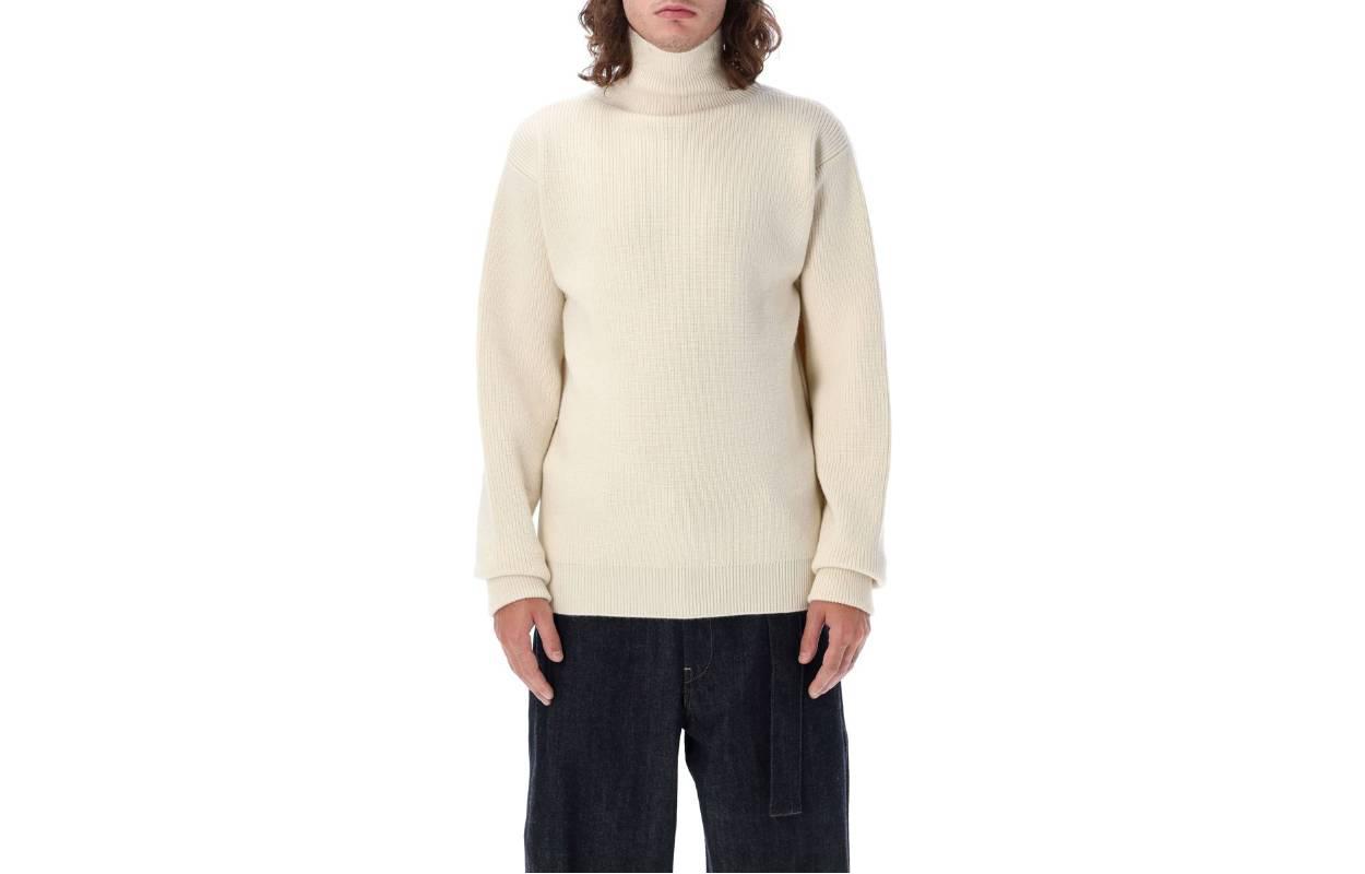JIL SANDER  Solid Color Turtleneck Long Sleeve Sweater Khaki Color J47GP0146J14644280 圖 2
