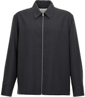 JIL SANDER Solid Color Zip-Up Collared Jacket Deep Gray Long Sleeve J22DL0249-J40171-018 JIL SANDER Solid Color Zip-Up Collared Jacket Deep Gray Long Sleeve J22DL0249-J40171-018