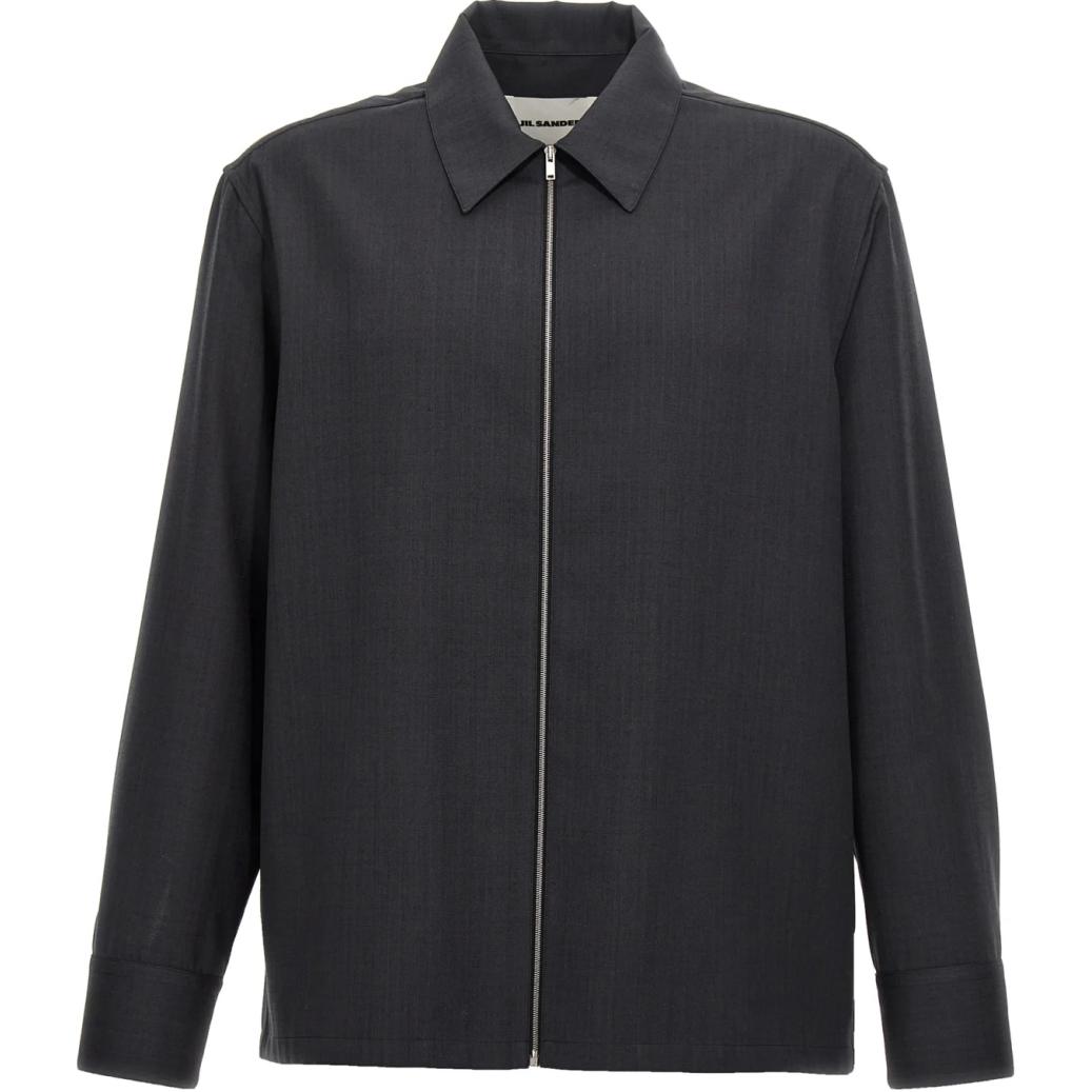 Order JIL SANDER 深灰色長袖立領拉鍊外套 J22DL0249-J40171-018