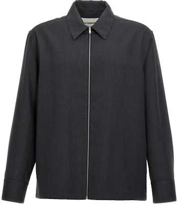 JIL SANDER 深灰色長袖立領拉鍊外套 J22DL0249-J40171-018 Order JIL SANDER 深灰色長袖立領拉鍊外套 J22DL0249-J40171-018