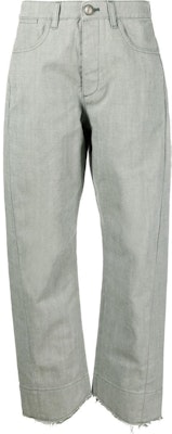 JIL SANDER Pantalones Verde de Cintura Alta Pierna Ancha JSWU316905WU240400307 Order JIL SANDER Pantalones Verde de Cintura Alta Pierna Ancha JSWU316905WU240400307