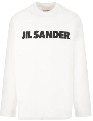 JIL SANDER 白色圓領字母印花長袖運動衫。 J22GC0136-J45047-102 Buy JIL SANDER 白色圓領字母印花長袖運動衫。 J22GC0136-J45047-102
