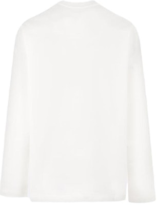 JIL SANDER White Crewneck Letter Print Long Sleeve Sweatshirt. J22GC0136-J45047-102 Lookbook JIL SANDER White Crewneck Letter Print Long Sleeve Sweatshirt. J22GC0136-J45047-102