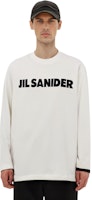JIL SANDER 白色圓領字母印花長袖運動衫。 J22GC0136-J45047-102 Purchase JIL SANDER 白色圓領字母印花長袖運動衫。 J22GC0136-J45047-102