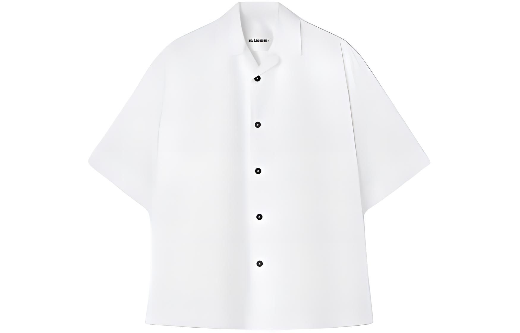JIL SANDER  White Short Sleeve Solid Color Polo Shirt. J47DL0145J45127100-WHITE