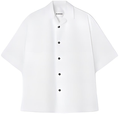 JIL SANDER Baju Polo Putih Lengan Pendek Warna Solid. J47DL0145J45127100-WHITE Buy JIL SANDER Baju Polo Putih Lengan Pendek Warna Solid. J47DL0145J45127100-WHITE