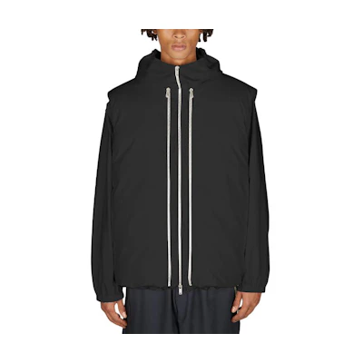 Jil Sander Black Slim-Fit Zip-Up Hooded Jacket J47AF011-7J45153-001