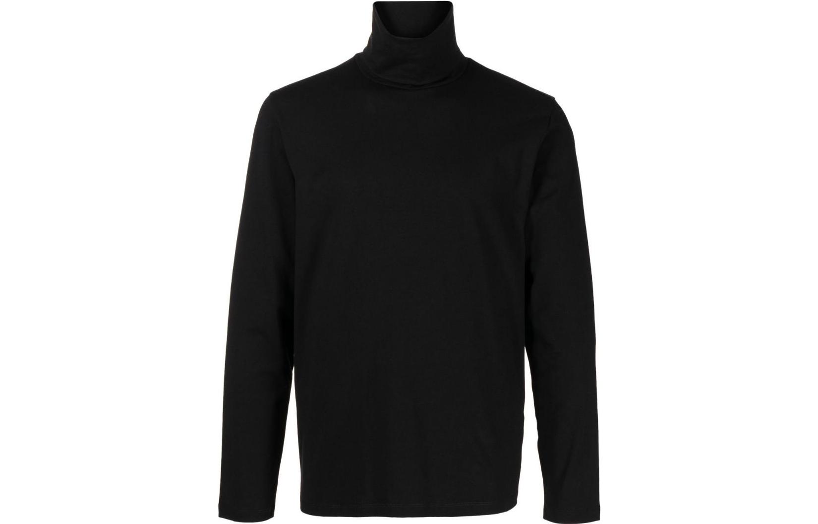 JIL SANDER Black Solid Color High-Neck Long-Sleeve Sweatshirt J47GC0005J45049001
