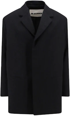 질샌더 블랙 솔리드 컬러 루즈핏 미드 렝스 재킷 J22BN0168-J40002-001 Buy 질샌더 블랙 솔리드 컬러 루즈핏 미드 렝스 재킷 J22BN0168-J40002-001
