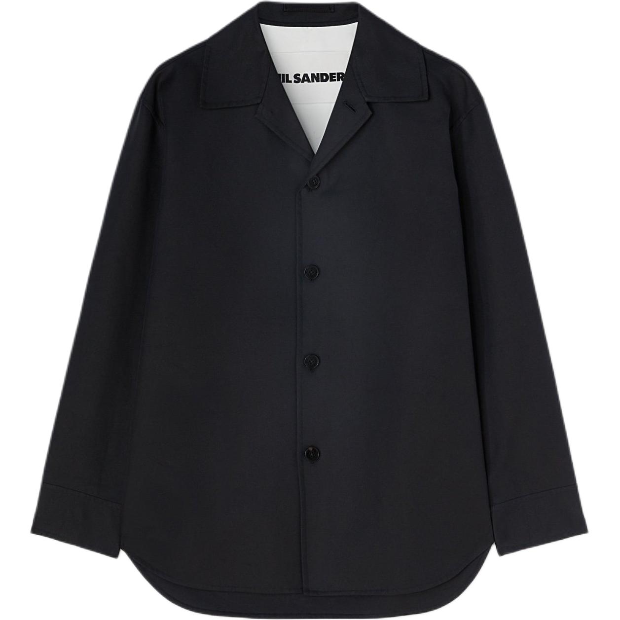 JIL SANDER Black Solid Color Single-Breasted Long-Sleeve Jacket J23BN0006J45216001