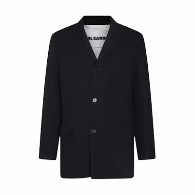 JIL SANDER Black Solid Slim-Fit Single-Breasted Jacket J23BN0109J40020001