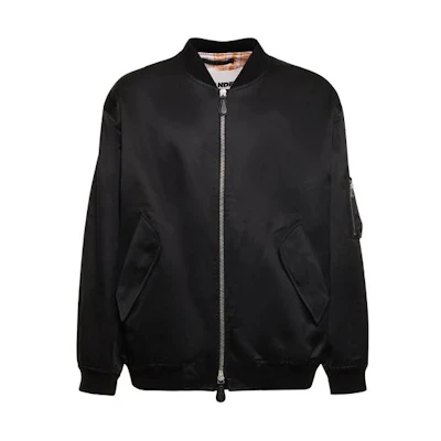 JIL SANDER Black Solid Zip-Up Stand-Collar Fitted Jacket J22BN0184J70001402
