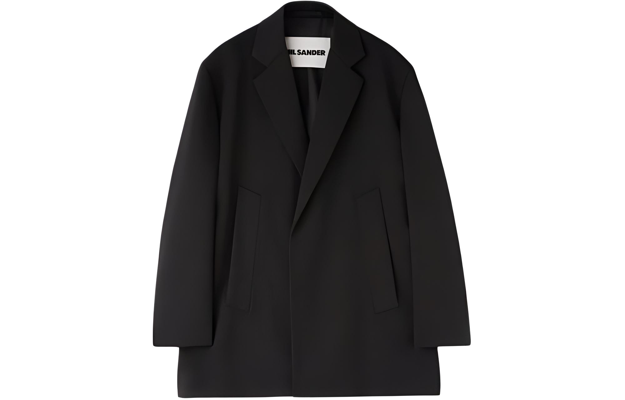 JIL SANDER Black Tailored Single-Breasted V-Neck Jacket J22BN0189J40021001