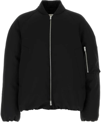 JIL SANDER Black Zip Baseball Collar Long Sleeve Jacket J22AF010-8J70177-001 Buy JIL SANDER Black Zip Baseball Collar Long Sleeve Jacket J22AF010-8J70177-001