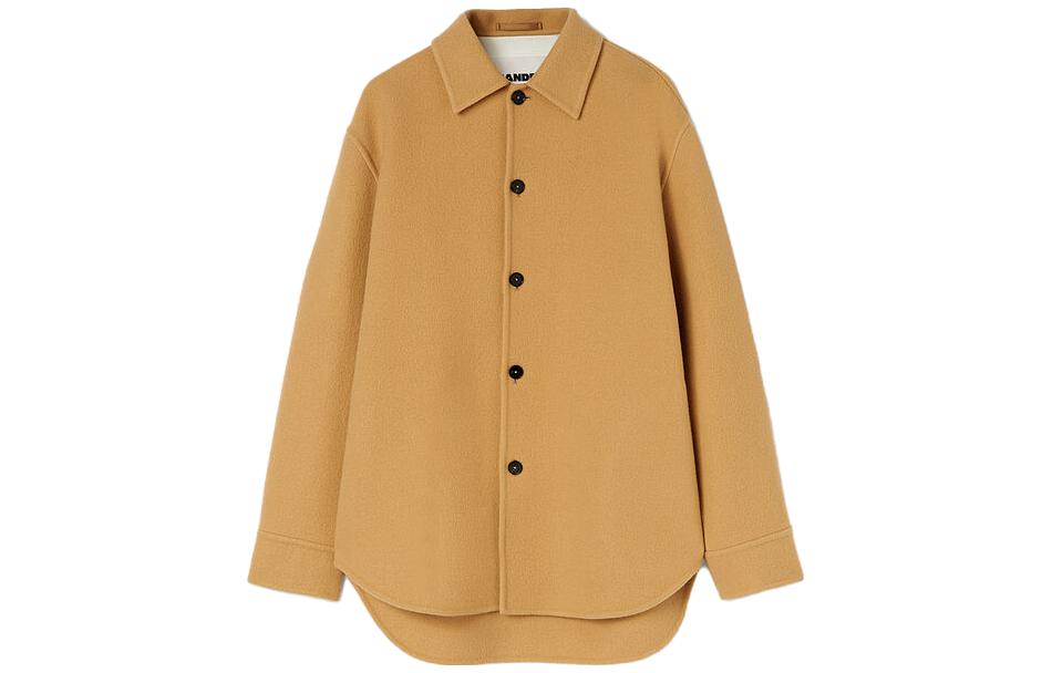 JIL SANDER Brown Solid Color Single-Breasted Long Sleeve Jacket J23BN0006J40020226