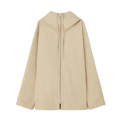 JIL SANDER Casual Hooded Jacket Light Brown JSMS420118-MS243800-268