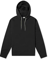 JIL SANDER FW21 Black Drawstring Hooded Pullover Hoodie JPUS707526-MS248608-001 JIL SANDER FW21 Black Drawstring Hooded Pullover Hoodie JPUS707526-MS248608-001