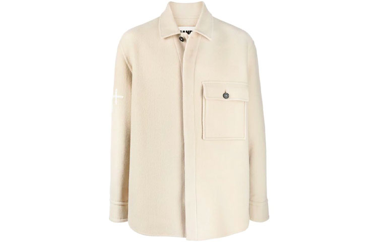 Jil Sander FW21 Flap Pocket Shirt Jacket Beige JPUT150085MT200803278