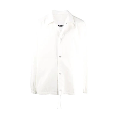 JIL SANDER FW21 Logo Letter Shirt-Style Jacket White () JSIT420311-MT244936-104