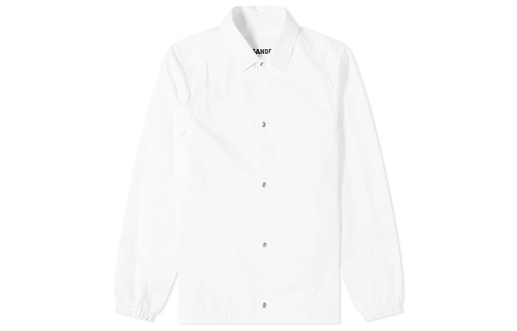 JIL SANDER FW21 Logo Print White Jacket Long Sleeve White JSIR420311-MR244900-104