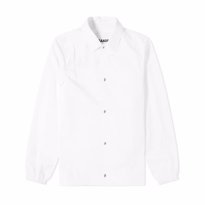 JIL SANDER FW21 Logo Print White Jacket Long Sleeve White JSIR420311-MR244900-104