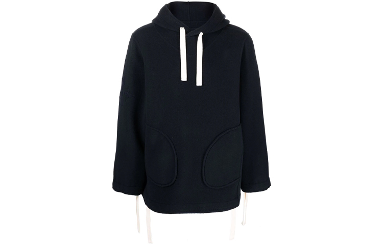 JIL SANDER FW21 Oversized Drawstring Hoodie Blue Long Sleeve JPUT420285-MT200803-402