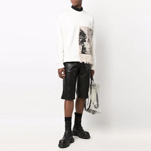 JIL SANDER 2021秋冬照片印花流苏长袖卫衣 白色 JSMT707058MT248608-102 Lookbook JIL SANDER 2021秋冬照片印花流苏长袖卫衣 白色 JSMT707058MT248608-102