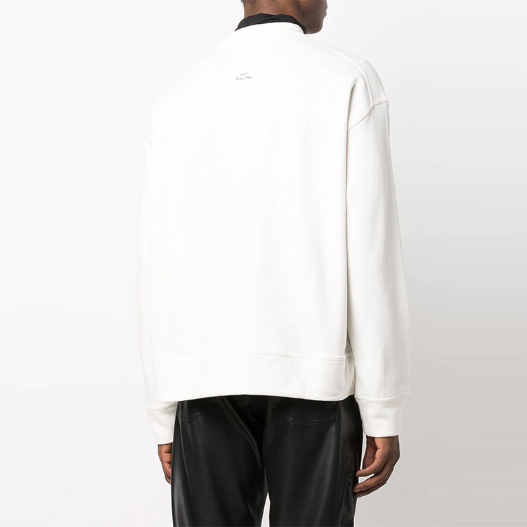 Purchase JIL SANDER FW21 照片印花流蘇長袖衛衣 白色 JSMT707058MT248608-102