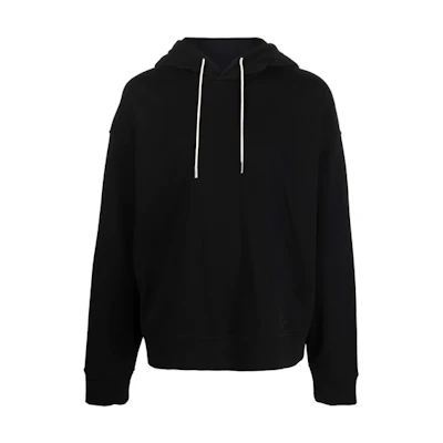 JIL SANDER FW21 Plain Pullover Hoodie Black JPUT707526-MT248608-001