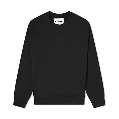 Jil Sander FW21 Small Logo Pullover Hoodie Black () JPUS707530-MS248608-001