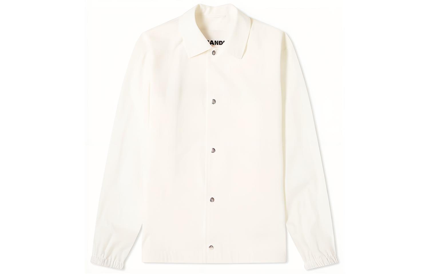 JIL SANDER FW21 White Logo Print Back Jacket JSIS420311-MS244900A-104