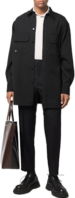 JIL SANDER FW22 Black Straight-Leg Ankle-Cut Casual Pants. JSMU310831-MU440300-001 Lookbook JIL SANDER FW22 Black Straight-Leg Ankle-Cut Casual Pants. JSMU310831-MU440300-001