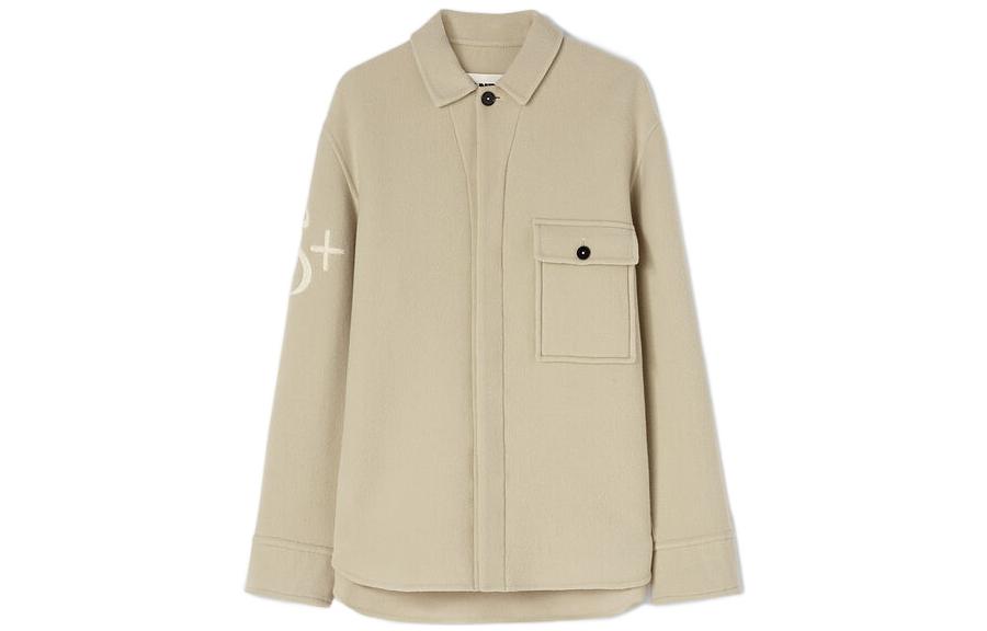 Order Jil Sander FW22 卡其色領口襯衫外套. J47BN0019-J40031-278