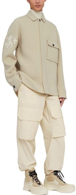 Jil Sander FW22 卡其色領口襯衫外套. J47BN0019-J40031-278 Shop Jil Sander FW22 卡其色領口襯衫外套. J47BN0019-J40031-278