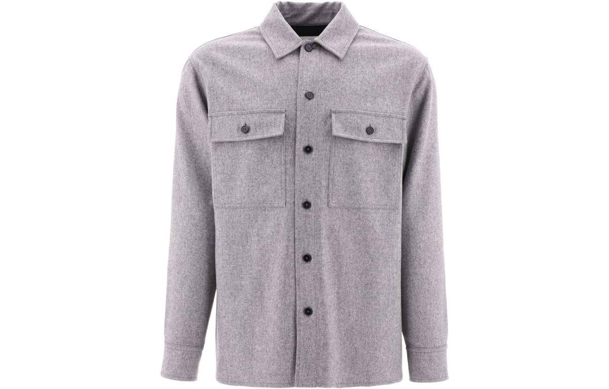 Order 질 샌더 FW22 그래파이트 싱글 브레스티드 셔츠 자켓. J47DL0001J40008-030