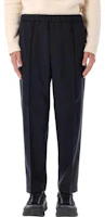 Shop JIL SANDER FW22 寬版直筒休閒長褲 黑色 J21KA0012-J70001-001