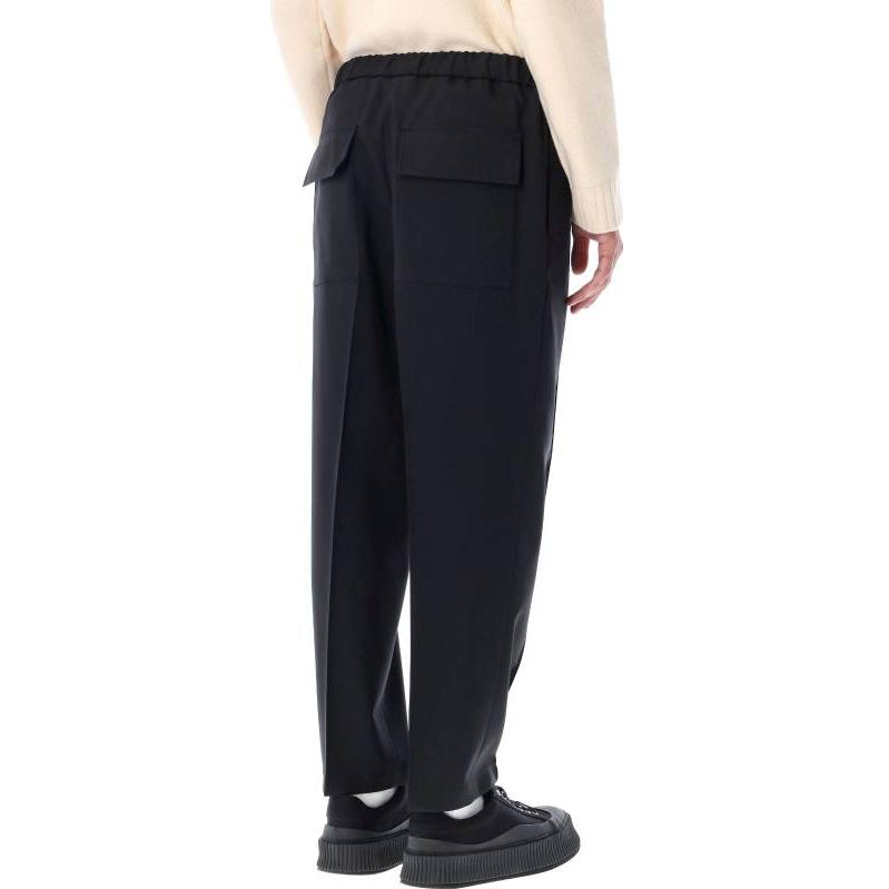 Purchase JIL SANDER FW22  Solid Straight-Leg Casual Pants Black J21KA0012-J70001-001