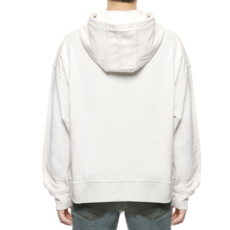 Sizing 吉尔桑德FW22白色Logo图案连帽衫 - 秋季款。 J47GU0002-J45050-102