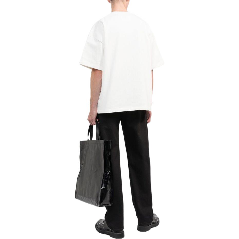 Shop 吉尔桑达 FW22 白色印花宽松短袖T恤 J21GC0001J45047-102