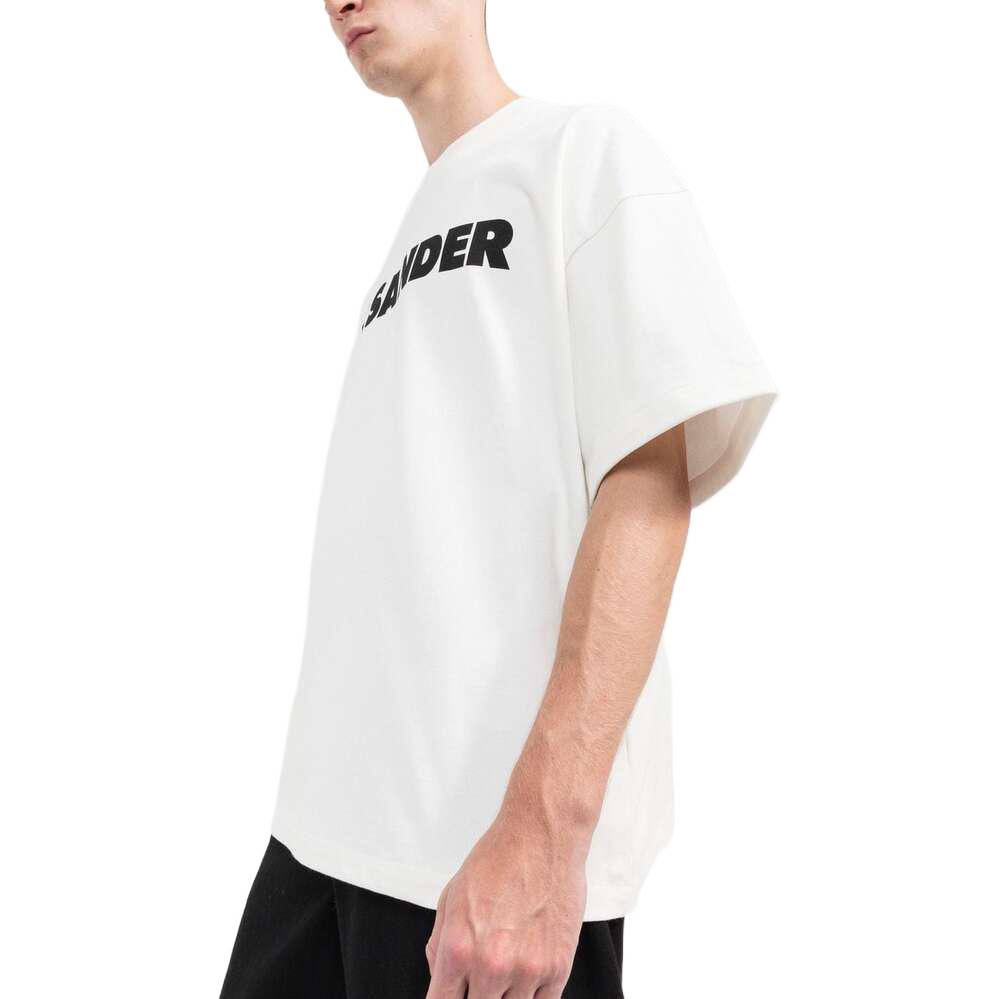 Purchase 吉尔桑达 FW22 白色印花宽松短袖T恤 J21GC0001J45047-102